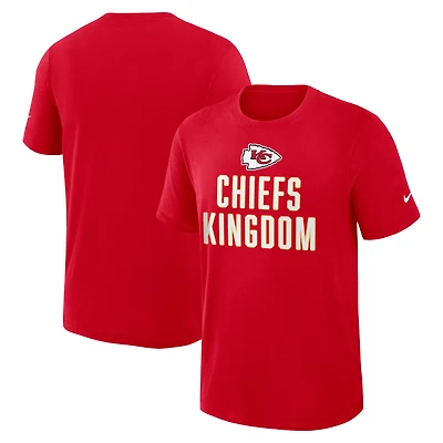 Men's Nike Red Kansas City Chiefs Direct Handoff Rewind Slub Performance T-Shirt