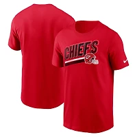 T-shirt Nike pour homme Kansas City Chiefs Essential Blitz Lockup rouge