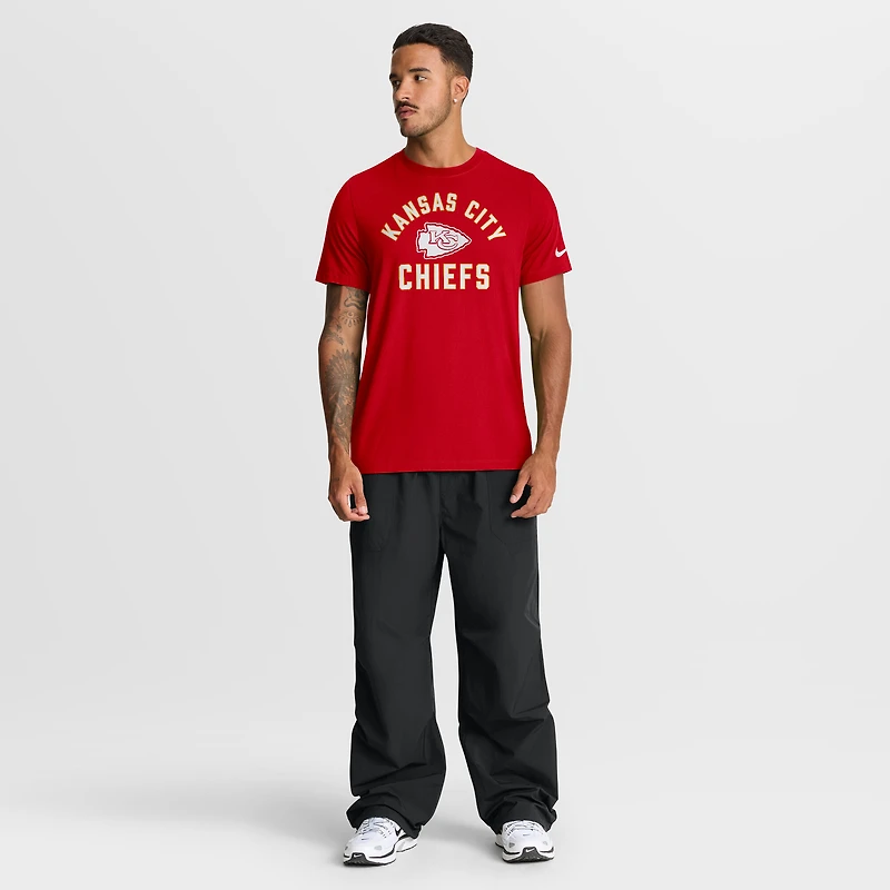 Men's Nike Red Kansas City Chiefs Favorable Timeline Tri-Blend T-Shirt