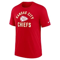T-shirt Nike rouge tri-blend pour homme des Kansas City Chiefs