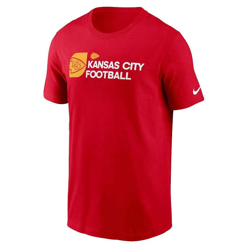 Men's Nike Red Kansas City Chiefs Outline T-Shirt