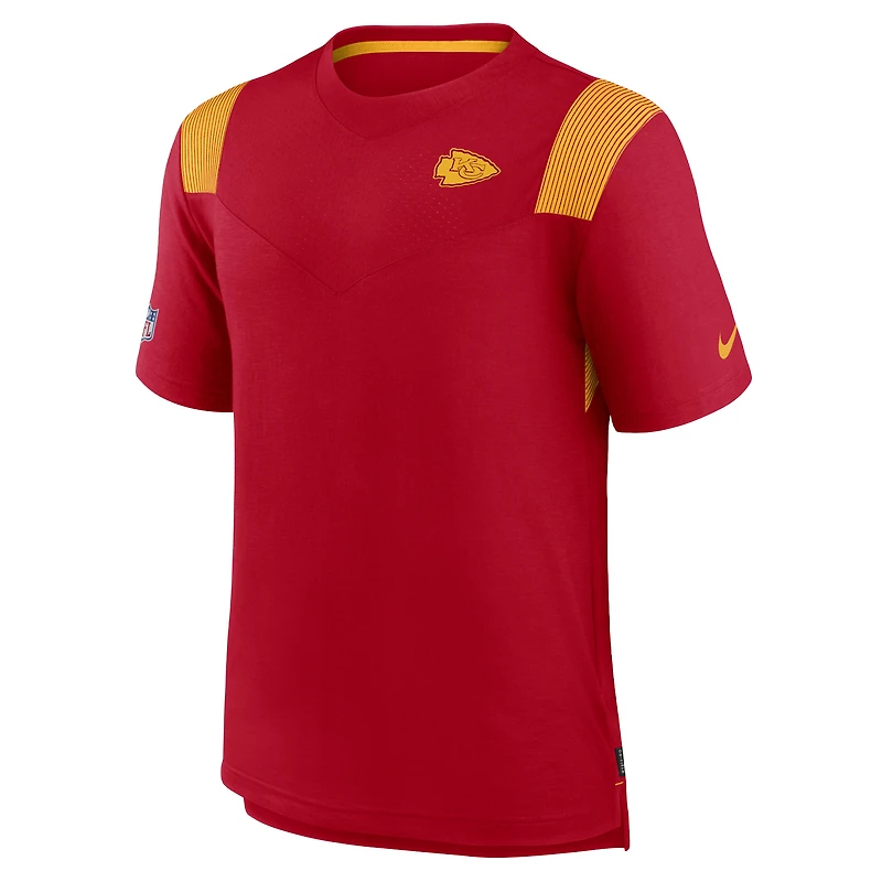 T-shirt Nike Kansas City Chiefs Player Sideline Performance pour homme rouge