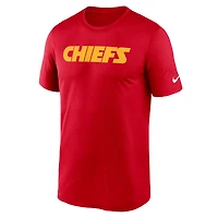 Men's Nike Red Kansas City Chiefs Primetime Legend Wordmark Performance T-Shirt