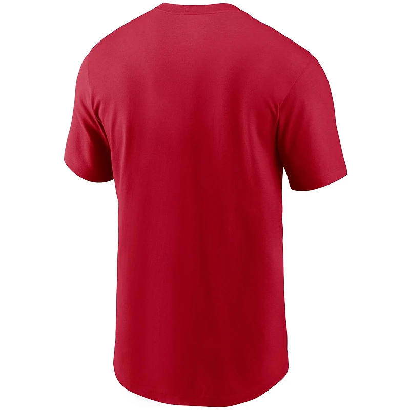 Men's Nike Red Kansas City Chiefs Primetime Logo Essential T-Shirt