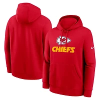 Men's Nike Red Kansas City Chiefs Rewind Club Pullover Hoodie