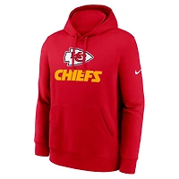 Men's Nike Red Kansas City Chiefs Rewind Club Pullover Hoodie