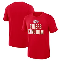 T-shirt Nike rouge Kansas City Chiefs Rewind Slub Dri-FIT pour homme
