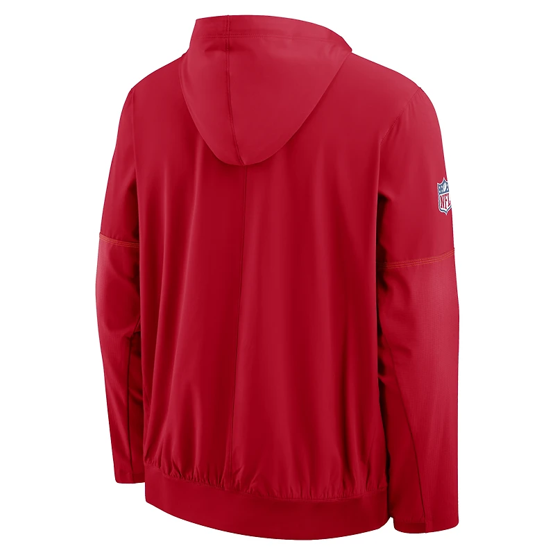 Veste anorak à demi-zip et capuche Nike rouge Kansas City Chiefs pour homme