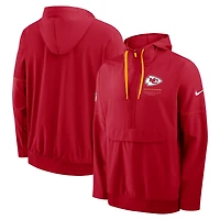 Veste anorak à demi-zip et capuche Nike rouge Kansas City Chiefs pour homme