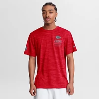 Men's Nike Red Kansas City Chiefs Sideline Double Covered Dri-FIT Velocity T-Shirt