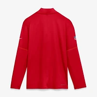 Men's Nike Red Kansas City Chiefs Sideline Dri-FIT Half-Zip Pullover