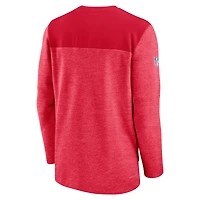 Men's Nike Red Kansas City Chiefs Sideline Lockup Performance Quarter-Zip Top