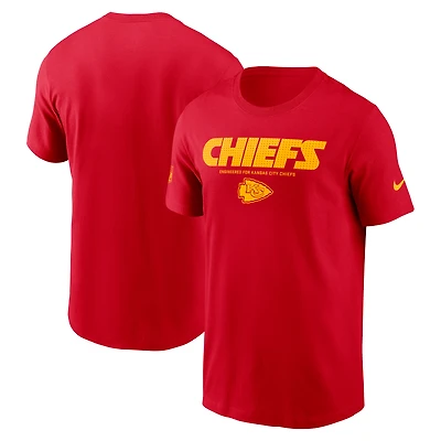 T-shirt Nike rouge Kansas City Chiefs pour homme