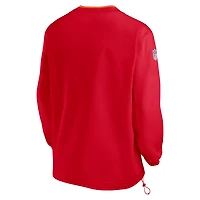 Chemise coupe-vent Nike rouge Kansas City Chiefs Sideline pour hommes