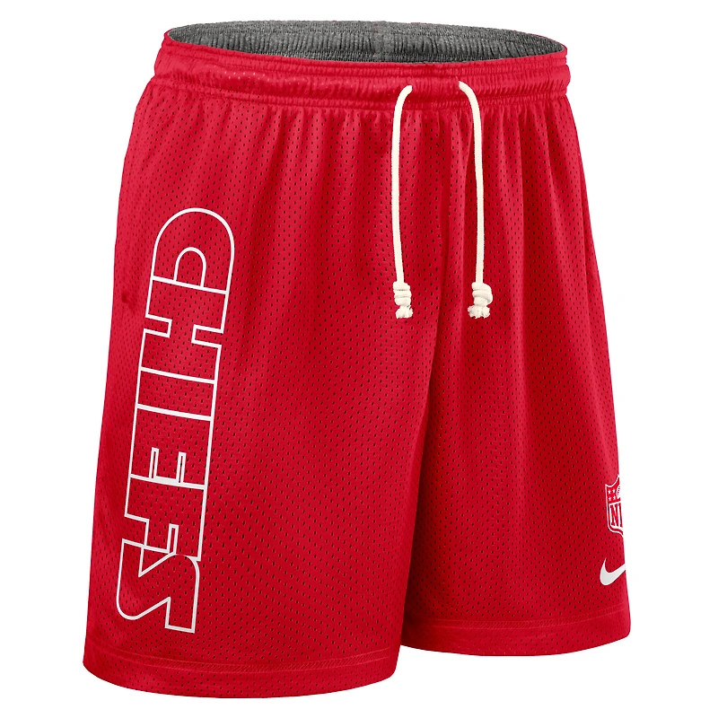 Men's Nike Red Kansas City Chiefs Sideline Reversible Dri-FIT Shorts