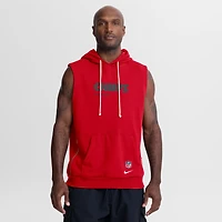 Men's Nike Red Kansas City Chiefs Sideline Standard Issue Dri-FIT Sleeveless Hoodie