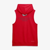 Sweat à capuche sans manches Nike Dri-FIT rouge Kansas City Chiefs Sideline Standard Issue pour homme