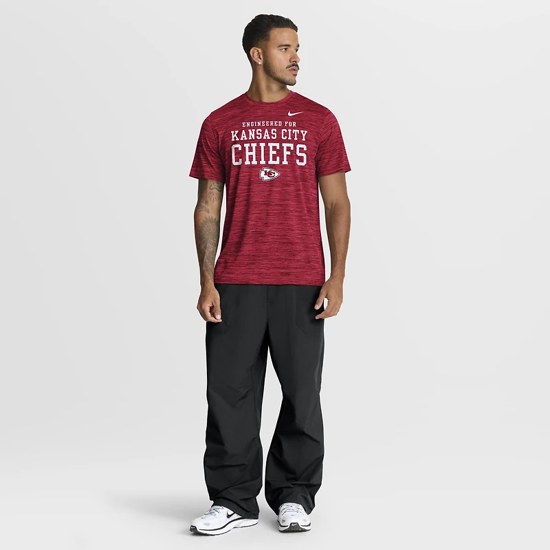 T-shirt Nike Velocity Dri-FIT rouge Kansas City Chiefs pour homme