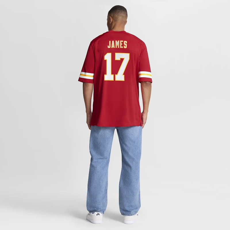 Men's Nike Richie James Red Kansas City Chiefs Game Jersey