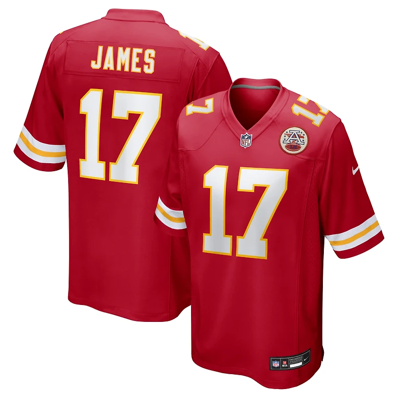 Men's Nike Richie James Red Kansas City Chiefs Game Jersey