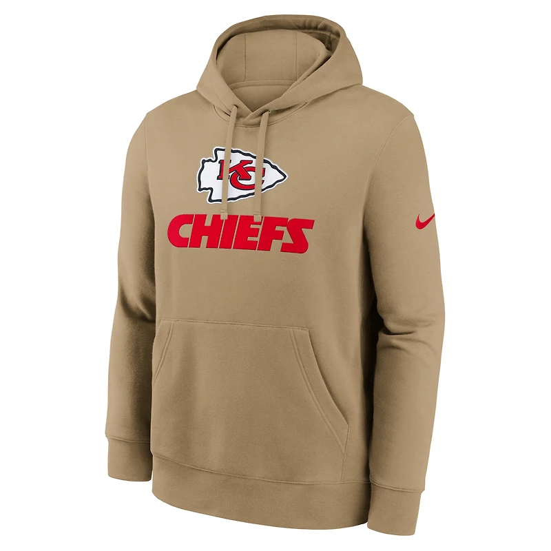 Sweat à capuche Nike Tan Kansas City Chiefs Best Season Rewind Club pour homme