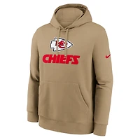 Sweat à capuche Nike Tan Kansas City Chiefs Best Season Rewind Club pour homme