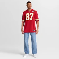 Men's Nike Travis Kelce Red Kansas City Chiefs Game Player - Jersey
