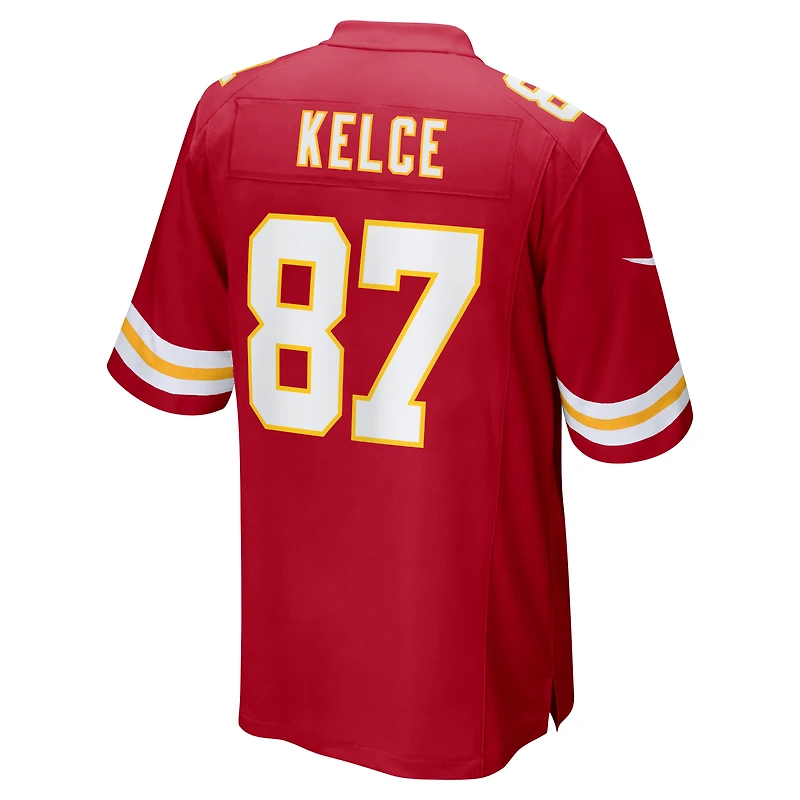 Men's Nike Travis Kelce Red Kansas City Chiefs Game Player - Jersey