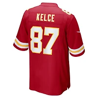 Men's Nike Travis Kelce Red Kansas City Chiefs Game Player - Jersey
