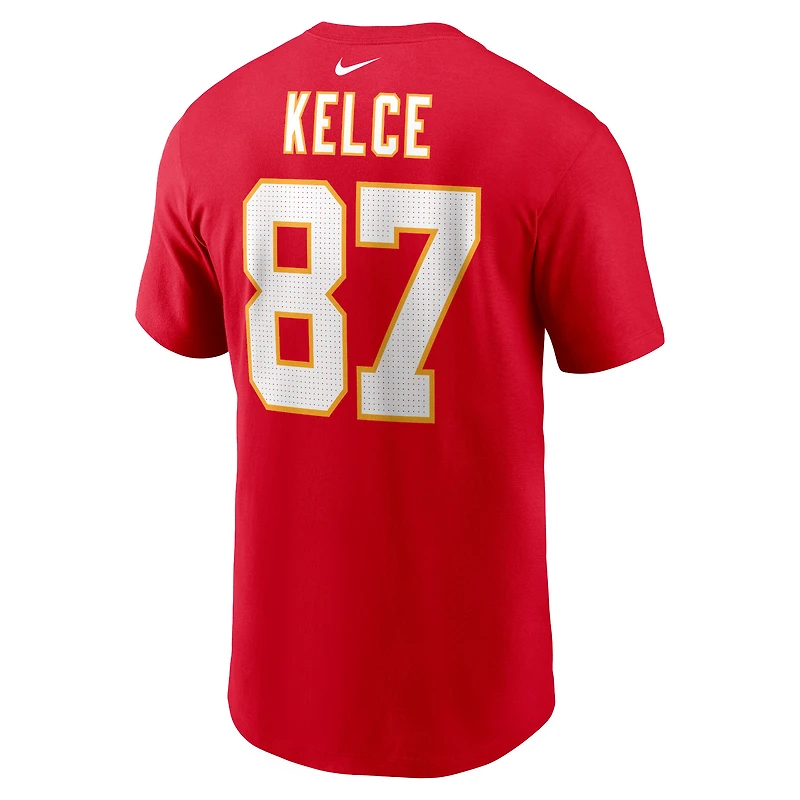 T-shirt Nike Travis Kelce pour hommes, blanc, nom et numéro du joueur des Chiefs de Kansas City