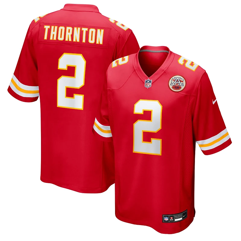 Maillot Nike Tyquan Thornton rouge pour homme des Kansas City Chiefs