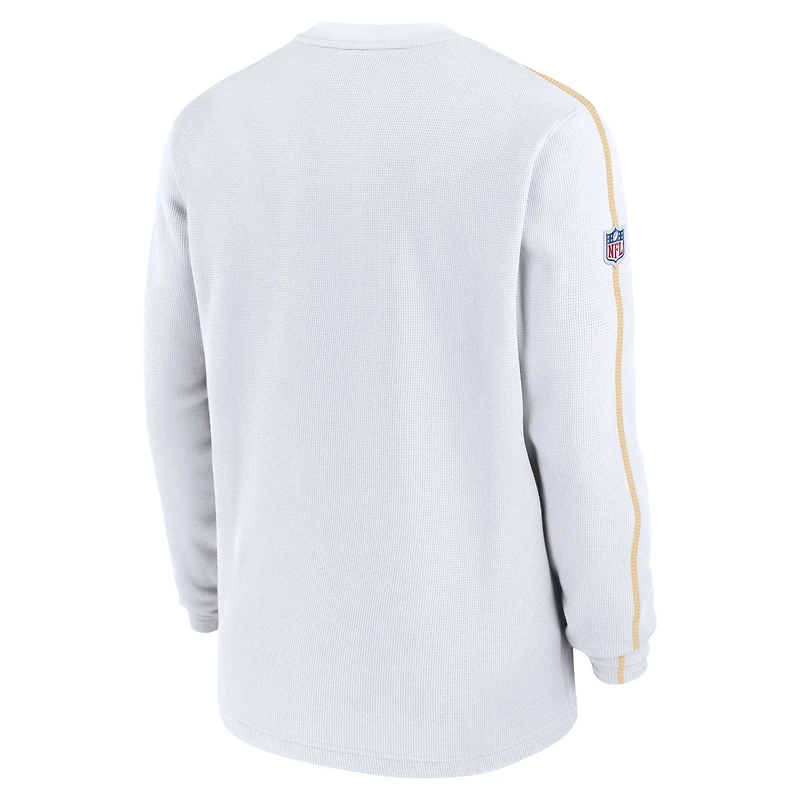Men's Nike White Kansas City Chiefs 2024 Sideline Coaches Long Sleeve Top