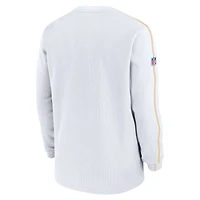Men's Nike White Kansas City Chiefs 2024 Sideline Coaches Long Sleeve Top