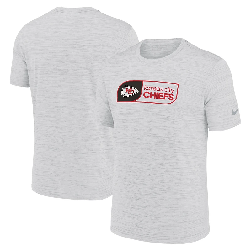 Men's Nike White Kansas City Chiefs Big & Tall Velocity Performance T-Shirt