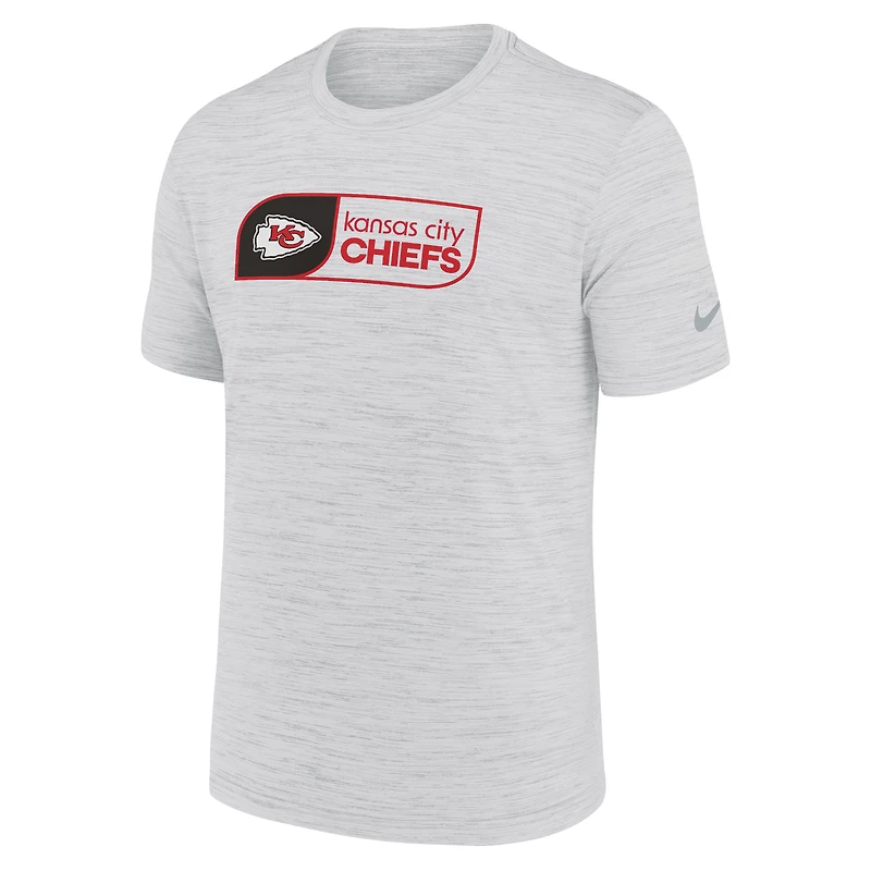 Men's Nike White Kansas City Chiefs Big & Tall Velocity Performance T-Shirt