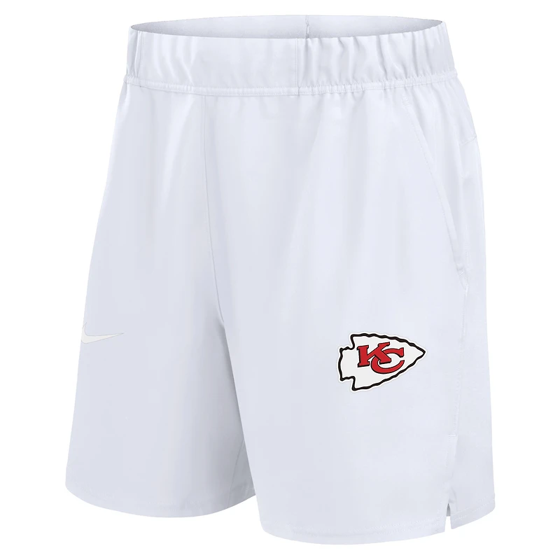 Men's Nike White Kansas City Chiefs Blitz Victory Dri-FIT Shorts