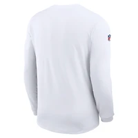 Men's Nike Kansas City Chiefs Sideline Coaches UV Dri-FIT Long Sleeve Shirt