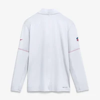 Men's Nike  White Kansas City Chiefs Sideline Dri-FIT Half-Zip Pullover