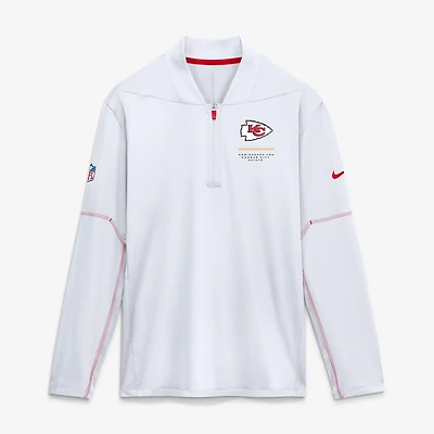 Pull-over Nike Dri-FIT blanc Kansas City Chiefs Sideline pour homme