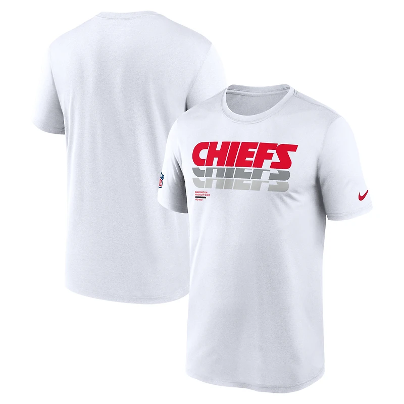 Men's Nike White Kansas City Chiefs Sideline Legend Dri-FIT T-Shirt