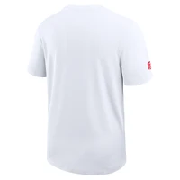 Men's Nike White Kansas City Chiefs Sideline UV Dri-Fit Coach Shirt