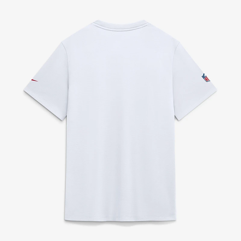 Men's Nike  White Kansas City Chiefs Sideline UV Dri-FIT Coaches Shirt