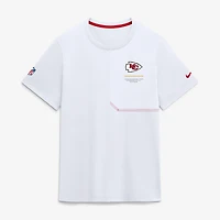 Men's Nike  White Kansas City Chiefs Sideline UV Dri-FIT Coaches Shirt