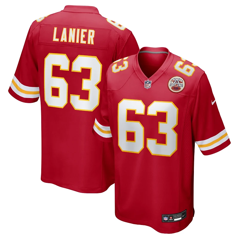 Maillot de joueur retraité Nike Willie Lanier pour hommes, rouge, Kansas City Chiefs