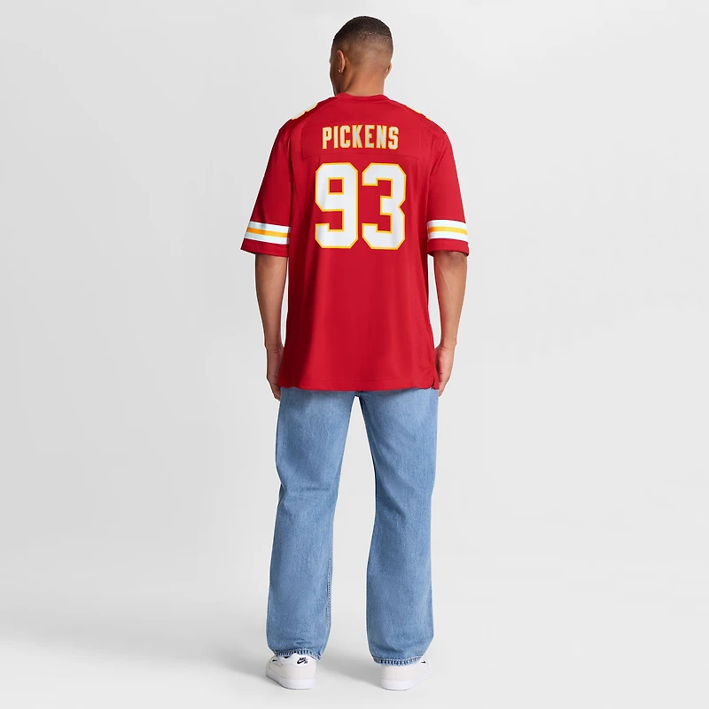 Men's Nike Zacch Pickens  Red Kansas City Chiefs Team Game Jersey