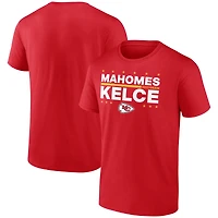 T-shirt rouge pour homme Patrick Mahomes et Travis Kelce, joueurs électoraux des Chiefs de Kansas City