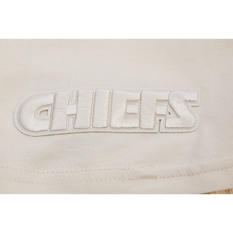 Patrick Mahomes Oatmeal Kansas City Chiefs Player Name & Number Neutre Sweat à capuche manches courtes pour homme
