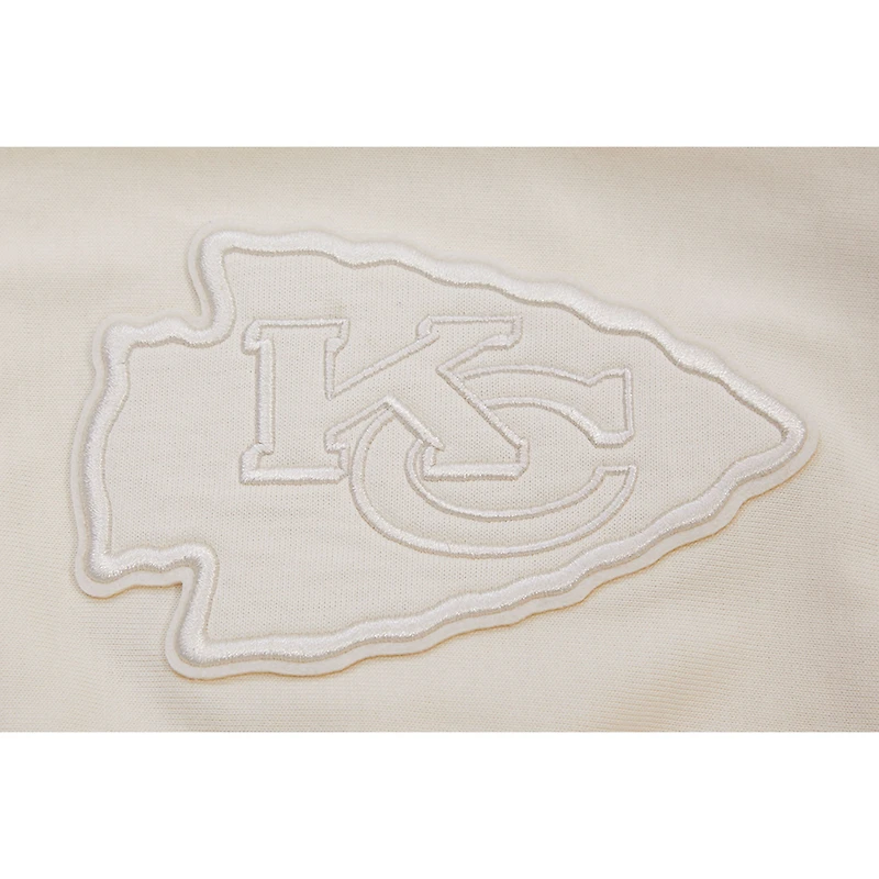 Patrick Mahomes Oatmeal Kansas City Chiefs Player Name & Number Neutre Sweat à capuche manches courtes pour homme