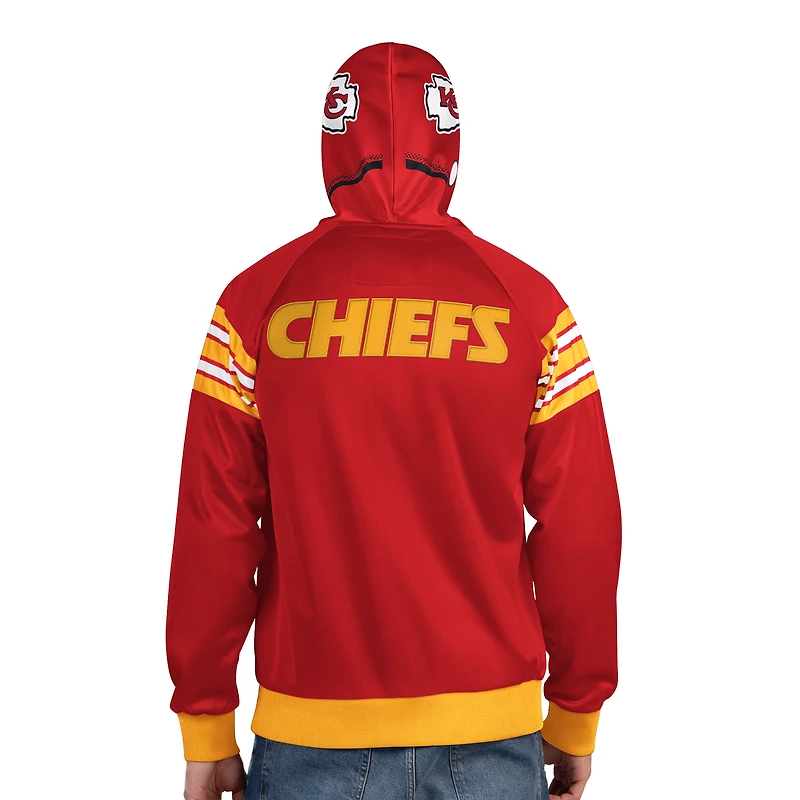 Veste de survêtement à capuche zippée pour homme Pro Player rouge/or des Kansas City Chiefs