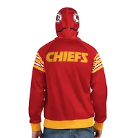 Veste de survêtement à capuche zippée pour homme Pro Player rouge/or des Kansas City Chiefs
